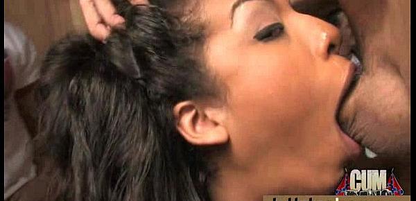  Ebony gets fucked in all holes by a group of white dudes 18